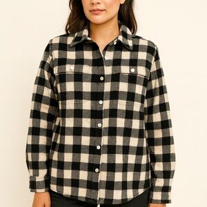 Vintage WOOLRICH Black and White Checkered Jacket